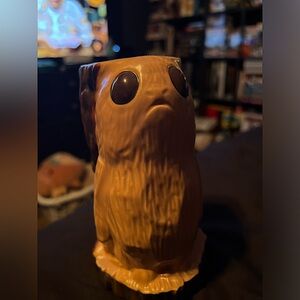 1st Edition Star Wars Porg Tiki Mug Oga’s Cantina in Galaxy Edge at Disneyworld.